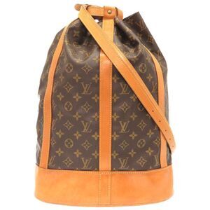 Louis Vuitton Monogram Randonne GM Shoulder Bag Canvas Brown